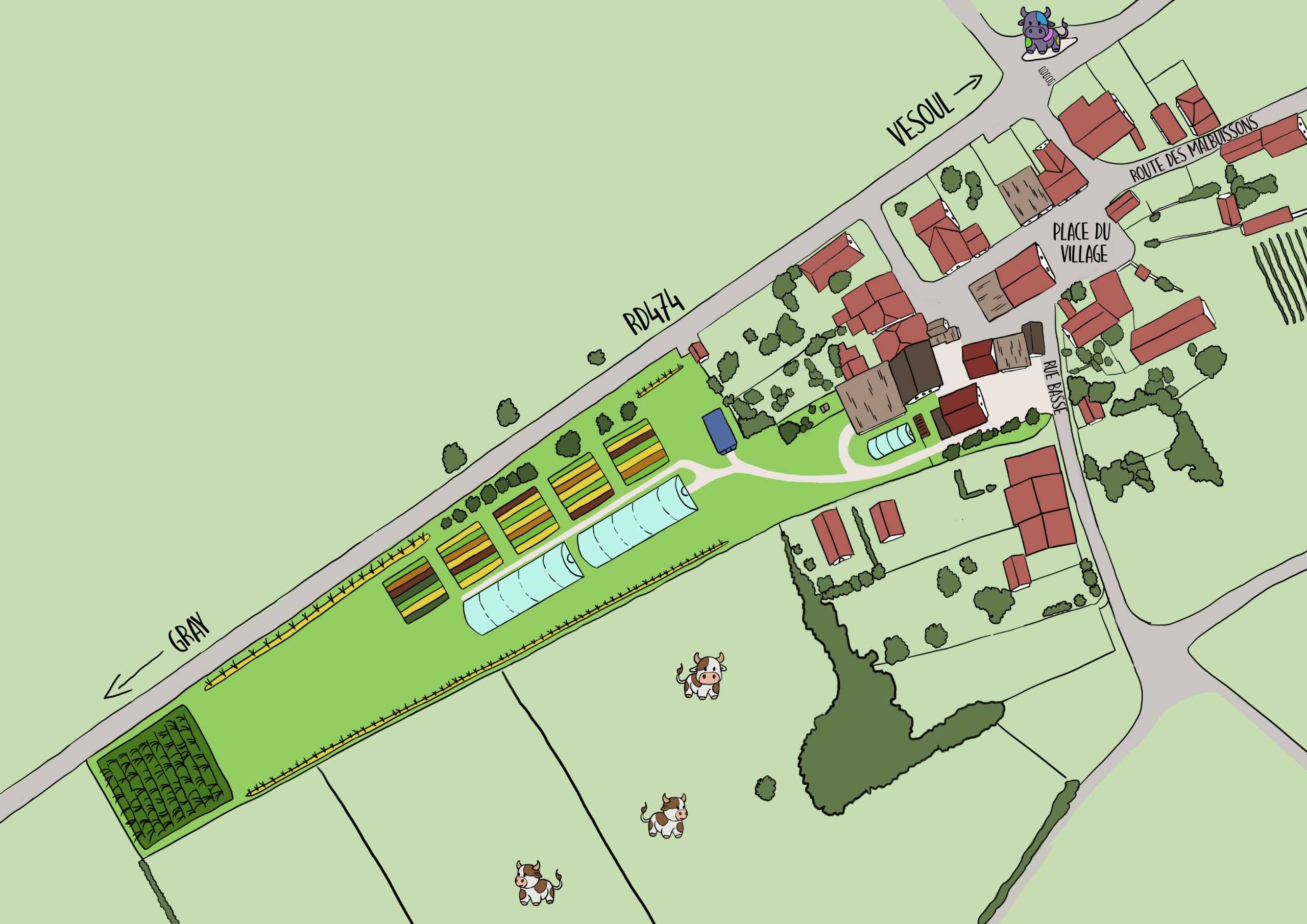 maraîcher,jardins,maraichage,plan,haie,pépinière,jardin